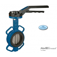 EFFEBI 蝶閥，帶手動控制的減速器，即使是小DN