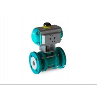 interapp TLBVA23-PFA內襯球閥氣動操作金屬閥體二通